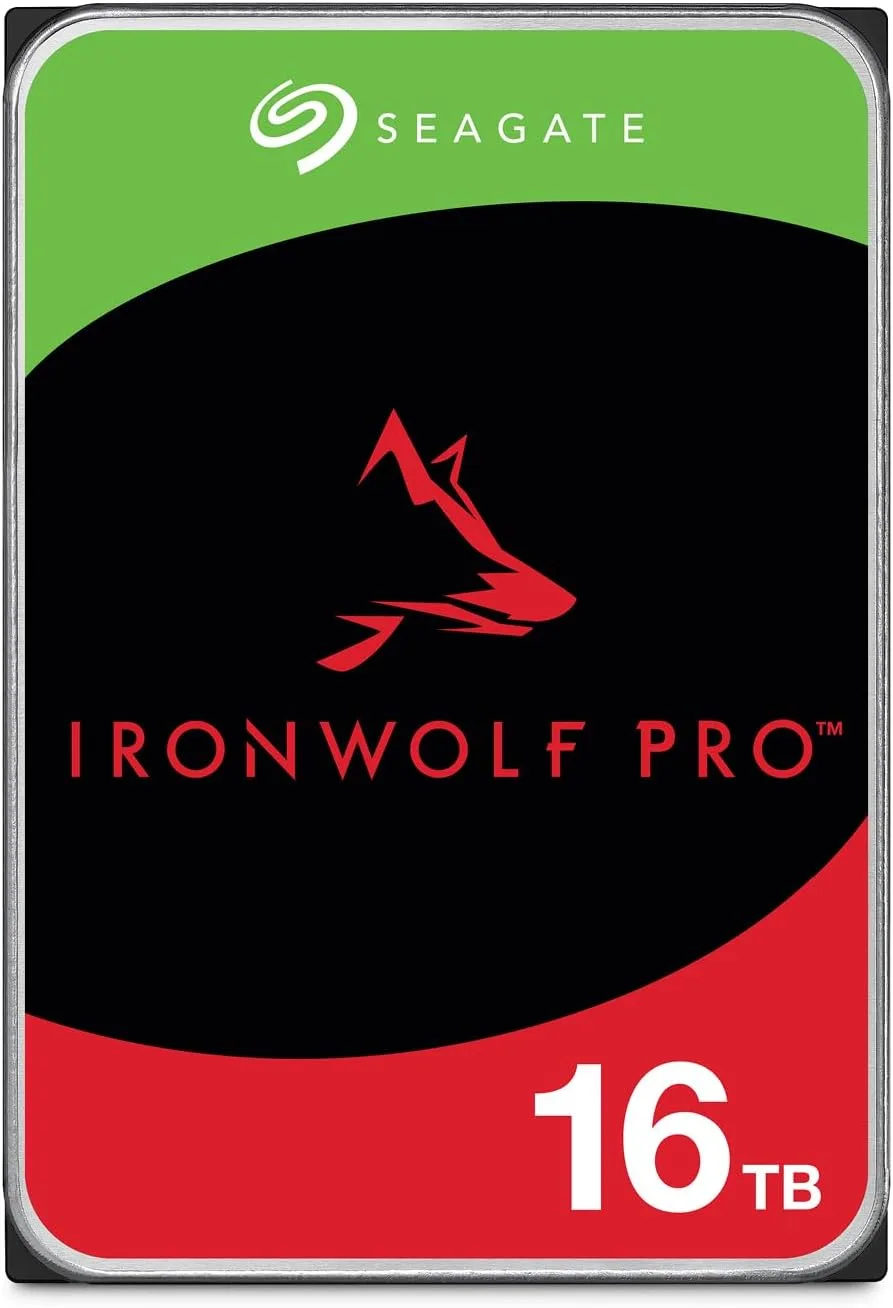HD Seagate IronWolf Pro 16TB para NAS preto