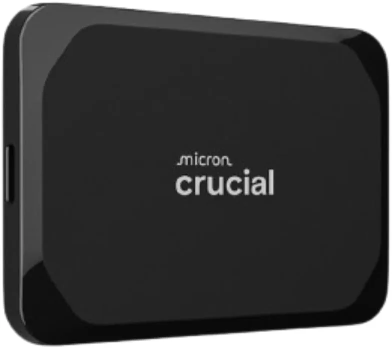 SSD portátil Crucial X9 preto compacto