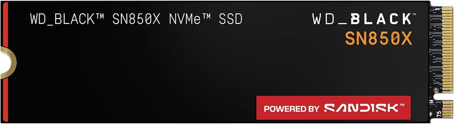 SSD WD Black SN850X NVMe M.2 2280 preto